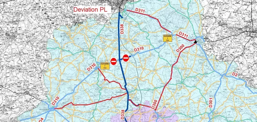 Fresnay-sur-Sarthe : Travaux d’enrobés sur le giratoire (RD338 – RD310)