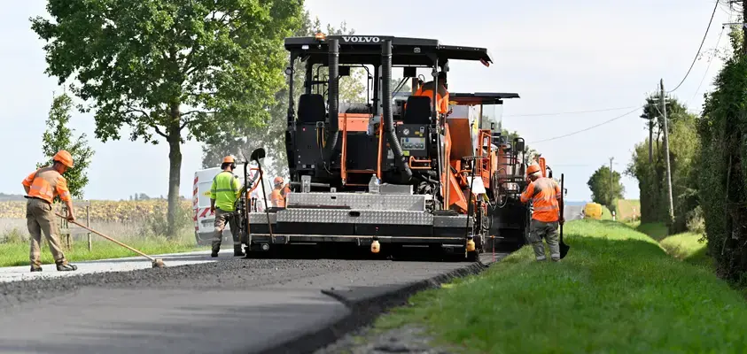 Bouër et Le Luart : Travaux d’enrobés sur la RD 29