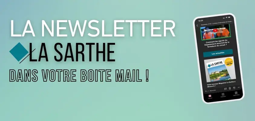 Abonnez-vous à la newsletter du Département de la Sarthe !