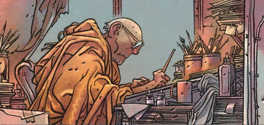 Illustration de Manu Larcenet pour la sortie de L’Insensé !