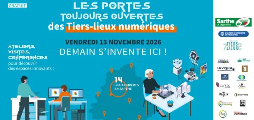 Les tiers-lieux numériques sarthois ouvrent leurs portes