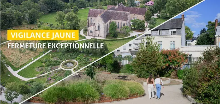Fermeture exceptionnelle de sites : l’Abbaye Royale de l’Épau, son parc et le parc Victor Hugo au Mans