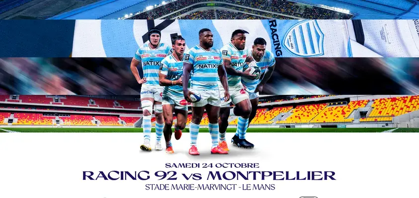 Le Racing 92 donne rendez-vous aux passionnés de rugby en Sarthe !