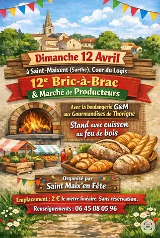 12 éme Bric à brac et marché de producteurs