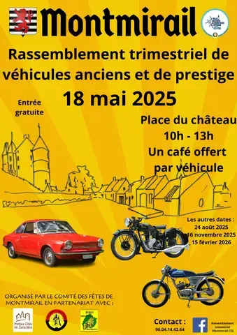 Rassemblement de véhicules anciens et de prestige