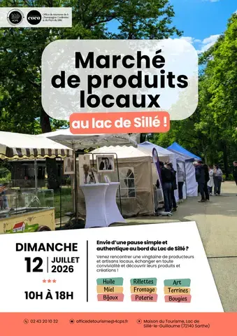 Marché de producteurs & artisans locaux au Lac de Sillé