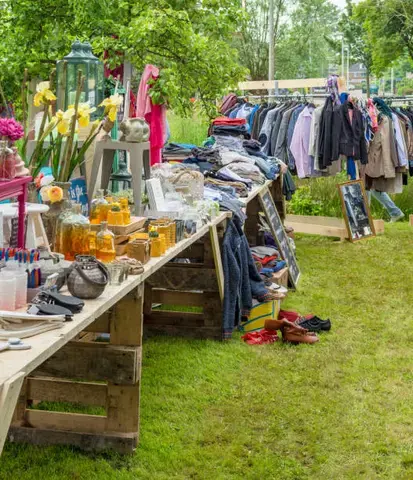 Vide grenier lors de la fête de la Saint Lambert