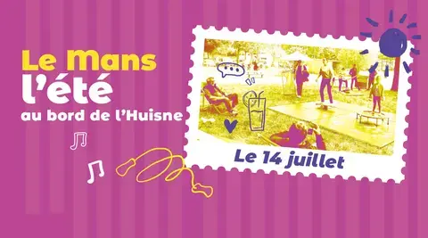 Le Mans l'Été au bord de l'Huisne