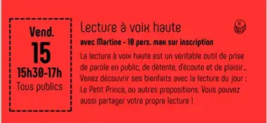 Lecture à vois haute