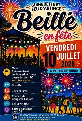 Soirée guinguette et feu d'artifice