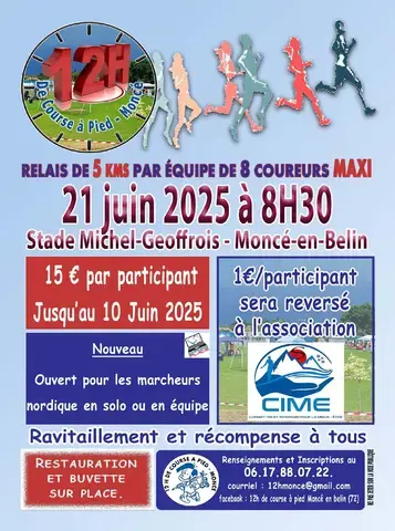 Les 12h de course à pied
