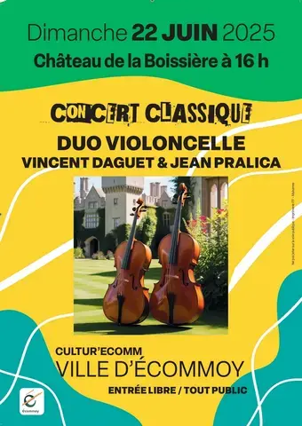 Concert classique - Duo violoncelle Vincent Daguet & Jean Pralica
