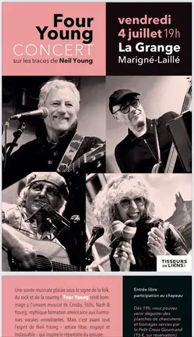 Concert "Four Young - sur les traces de Neil Young"