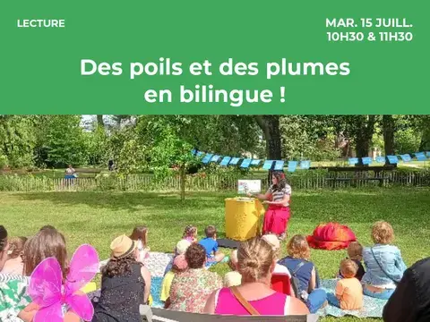 Des poils et des plumes en bilingue !
