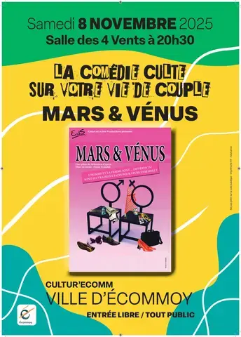 Comédie "Mars et Vénus : La comédie culte sur votre vie de couple"