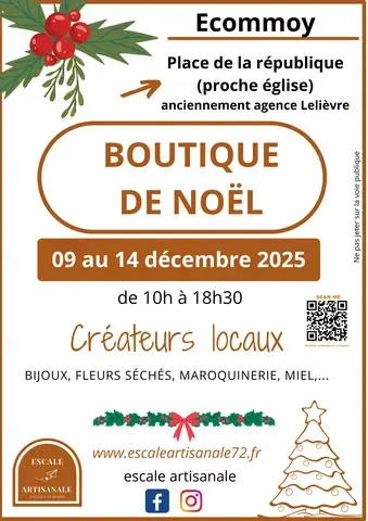 Boutique éphémère de Noël - Escale Artisanale