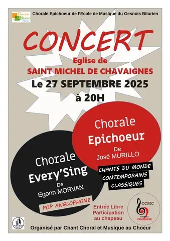 Concert à l'église de Saint-Michel-de-Chavaignes