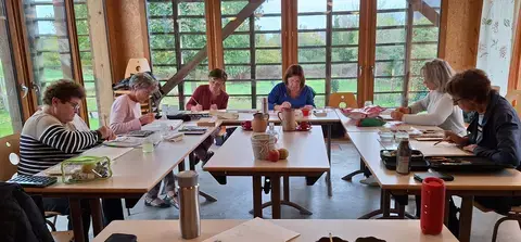 Cours de dessin et aquarelle proposé par l'association TETICAP