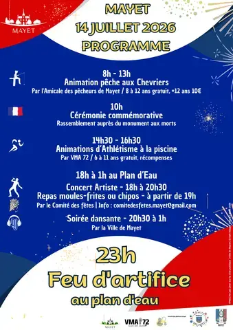 Festivités du 14 juillet Mayet