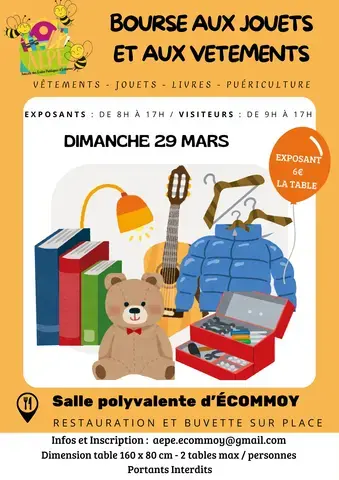 Bourse aux jouets et aux vêtements - AEP Ecommoy