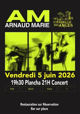 Concert Arnaud Marie - Pop, rock, folk