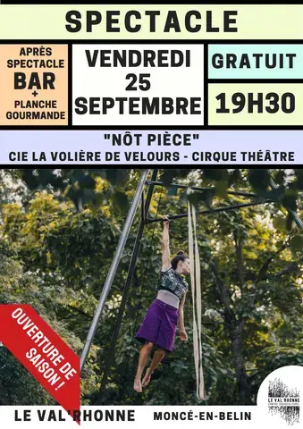 Spectacle "Nôt Pièce" par Cie La Volière de Velours (72) - Ouverture de saison