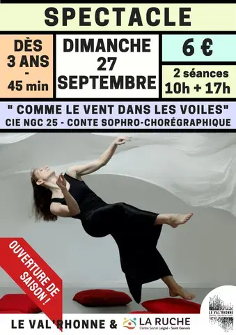 Conte sophro-chorégraphique "Comme le vent dans les voiles" par la Cie NGC 25