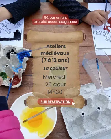 Les Ateliers Médiévaux (7-12 ans) : La couleur