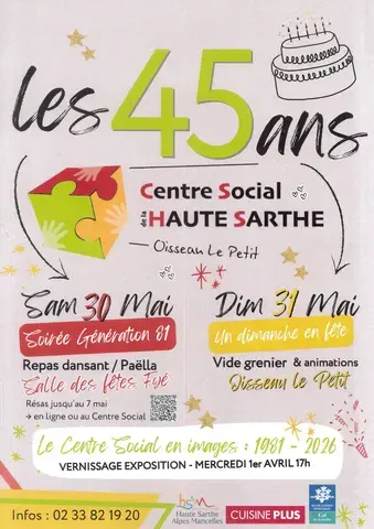 45 ans du Centre Social de la Haute Sarthe