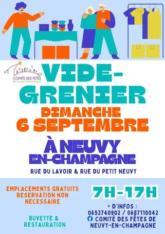 Vide-grenier à Neuvy-en-Champagne