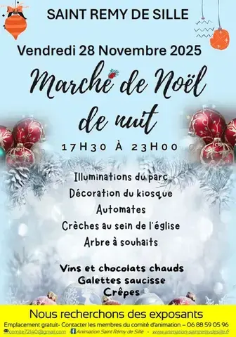 Marché de noël de nuit - Saint-Rémy-de-Sillé