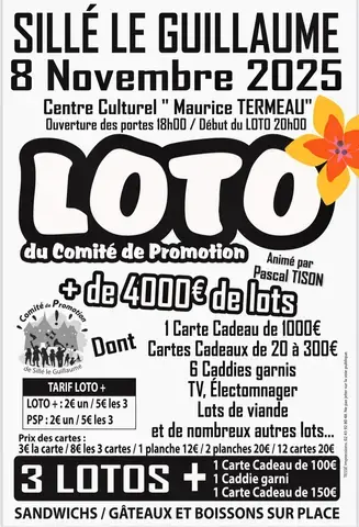 Loto du Comité de Promotion de Sillé