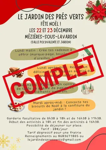 Le Jardin des Prés Verts fête Noël !