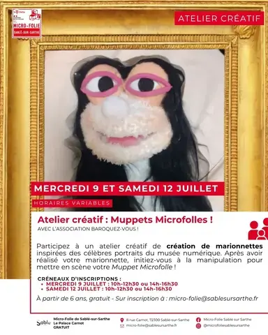 Atelier créatif : Muppets Microfolles !
