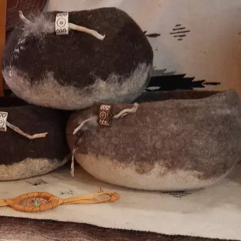 Créations en laine feutrée