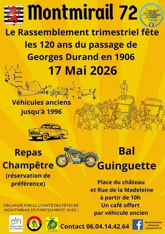 Rassemblement de véhicules anciens et de prestige