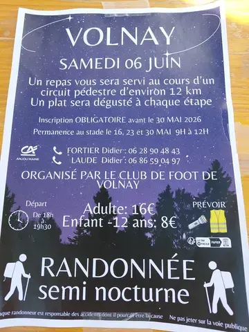 Randonnée semi nocturne