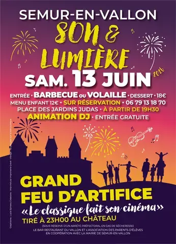 Son & lumière et feu d'artifice