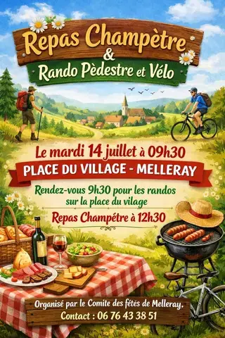 Repas champêtre & Randonnée pédestre et vélo