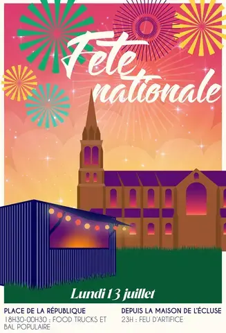 Feu D'Artifice à Sablé sur Sarthe