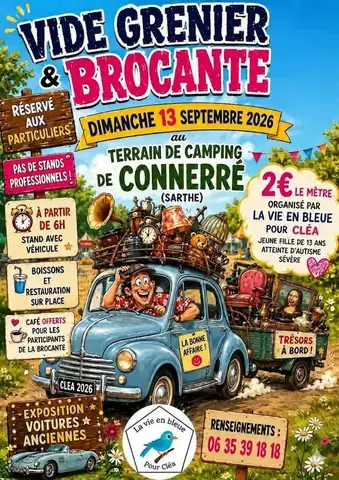 Brocante et exposition de véhicules anciens