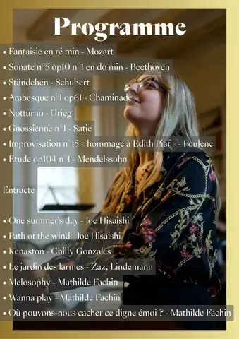 Récital de piano par Mathilde Fachin