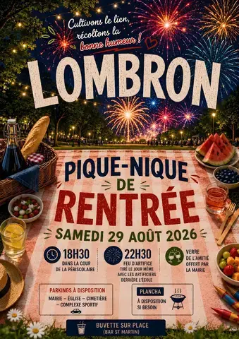 Pique-nique de rentrée et feu d'artifice