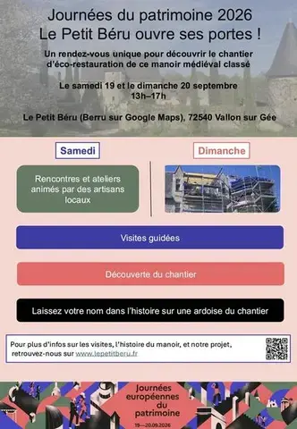 Journées Européennes du Patrimoine - Manoir du Petit Béru