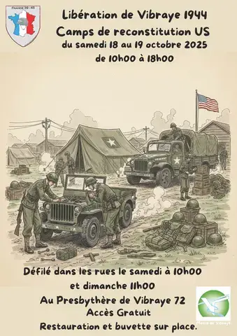 Monument du mois - reconstitution d'un camp militaire de la Seconde Guerre mondiale
