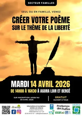 Le Printemps des Poètes.. Créer votre poème sur le thème de la liberté