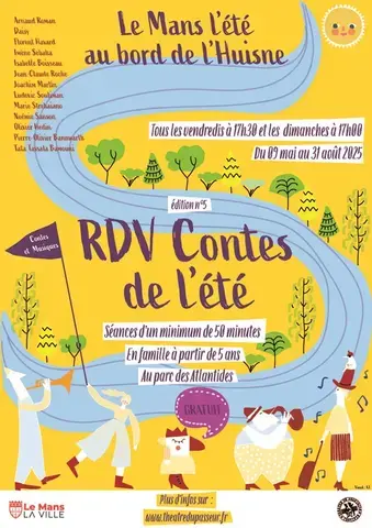 « RDV Contes de l'été"  Le Mans l’été au bord de l’Huisne