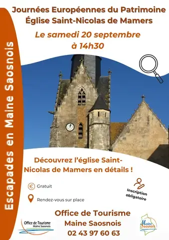 Escapades en Maine Saosnois : Journées Européennes du Patrimoine (Église Saint-Nicolas)