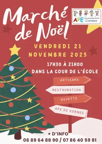 Marché de Noël - APE de l'école de Cormes