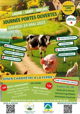 Journée Portes ouvertes Agriculture et Artisanat & Dîner champêtre à la ferme